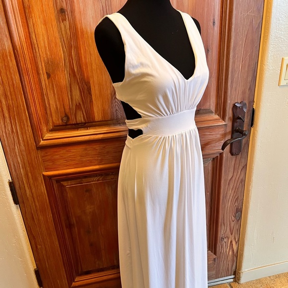 Susana Monaco V Strap Back Tie Maxi Dress NWT SMALL - Picture 5 of 16